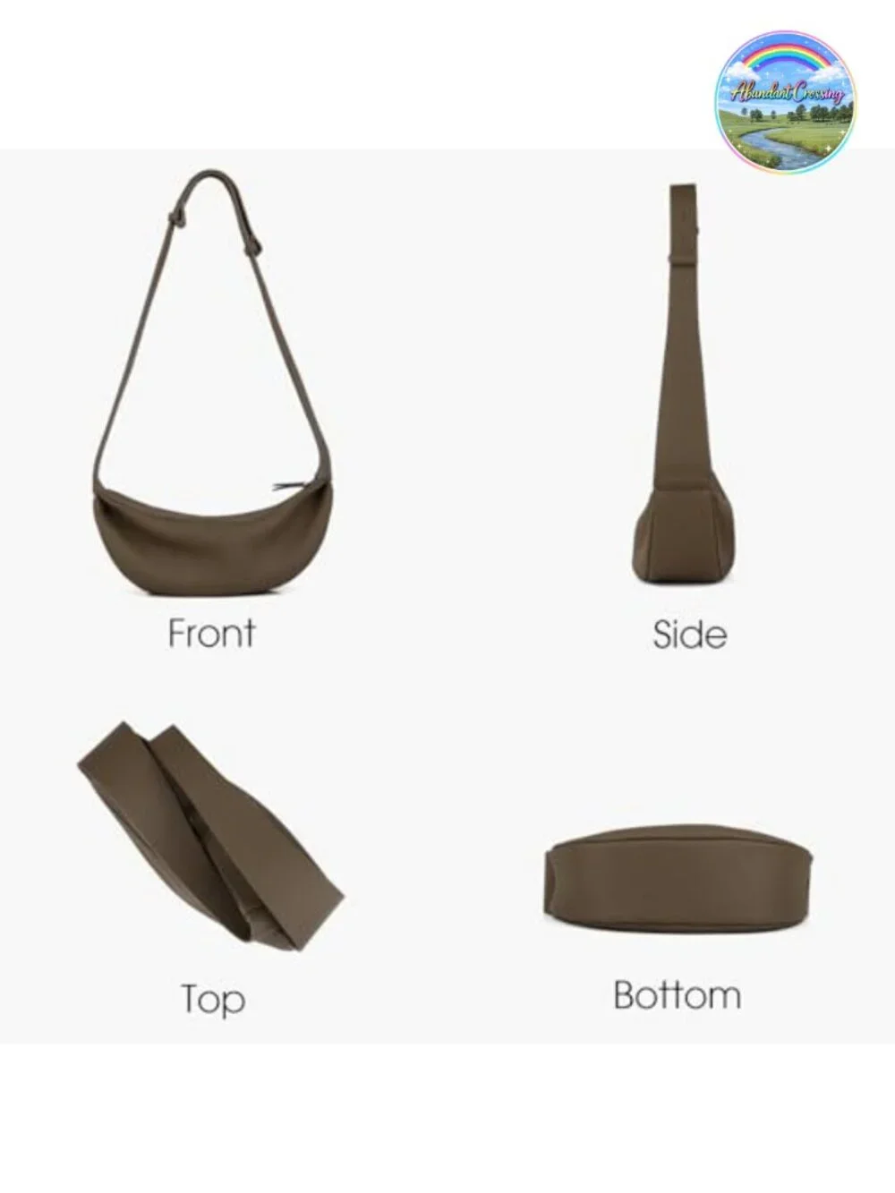 Genuine Leather Crossbody Sling Bag Hobo Purse Women